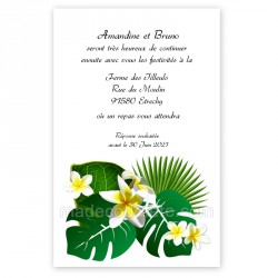 Invitation repas aloha