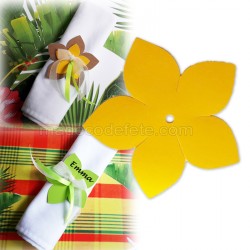 Fleur exotique jaune x 3