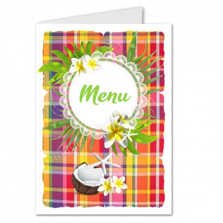 Menu madras en dentelle