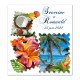 Faire-part timbre tropical