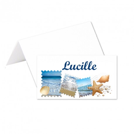 Porte-noms timbres mer (x24)