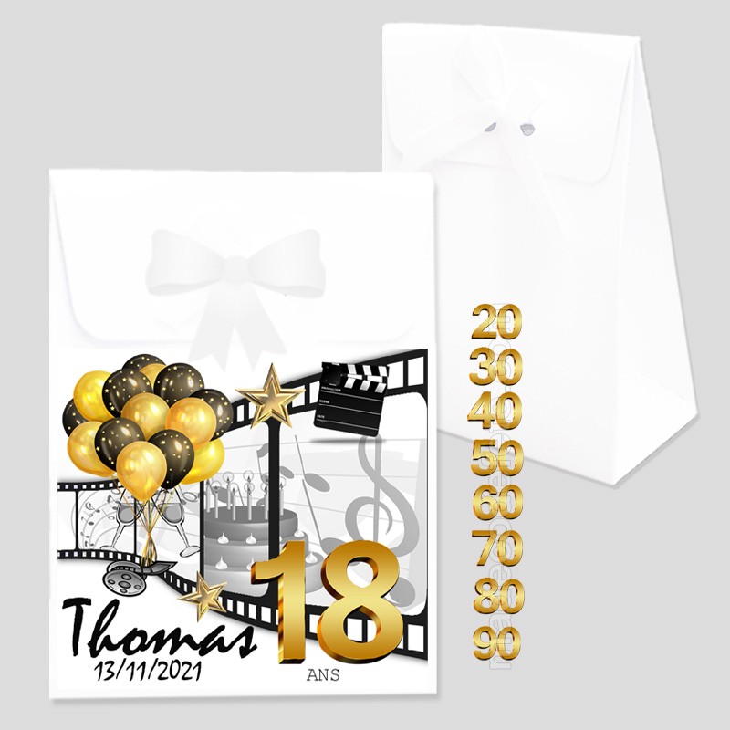 Cadeau Invite Anniversaire Or Couleur