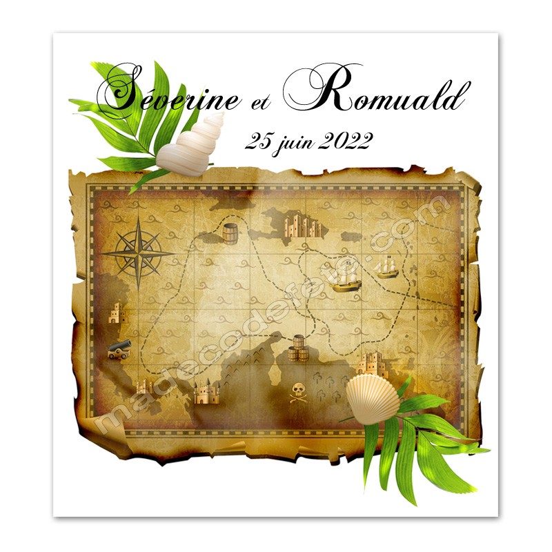 Nouvelle carte d'invitation « Pirates » – Anniversaires enfants à La Réunion