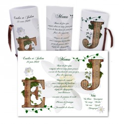 Menu rond Nature et bois