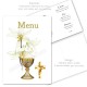 Menu communion déco