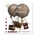 Faire-part voyage tour du monde