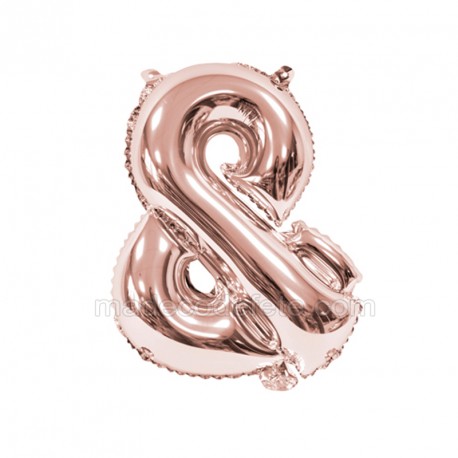 Ballon signe & rose gold