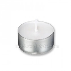 Bougie chauffe-plat blanc