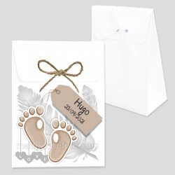 Boîte dragées baptême naissance taupe