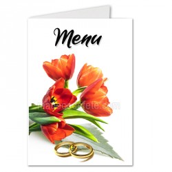 Menu mariage floral