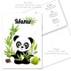 Menu petit panda vierge ou personnalisé