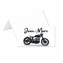 24 marque-place motif moto