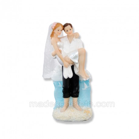 Figurine mariés plage