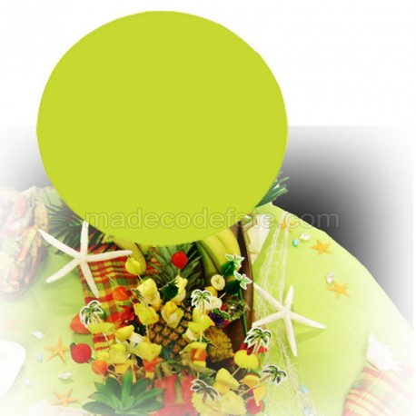 Nappe ronde 240 cm vert kiwi