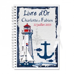 Livre d'or maritime personnalisé