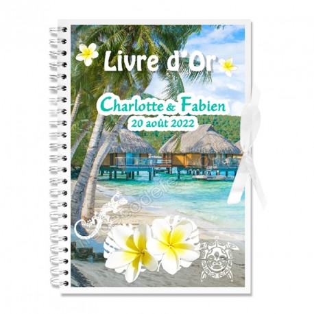 Livre d'or personnalisé Bora-Bora