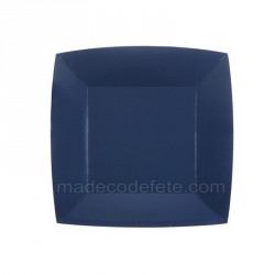 Assiettes 18 cm bleu marine x 10