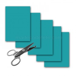 5 feuilles A4 300 g turquoise