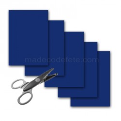 5 feuilles A4 130 g Bleu