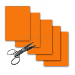 5 feuilles A4 130 g orange