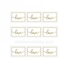 Stickers timbres "Love"