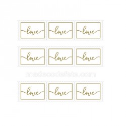 Stickers timbres "Love"