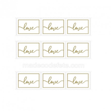 Stickers timbres "Love"