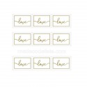 Stickers timbres "Love"x 20
