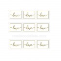 Stickers timbres "Love"x 80