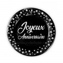 Assiettes anniversaire 23 cm (lot de 8)