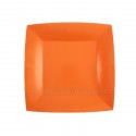 Assiettes 18 cm orange x 10