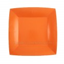 Assiettes 23 cm orange x 10