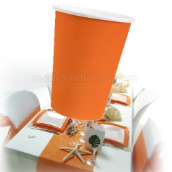 Gobelets recyclables orange x 10