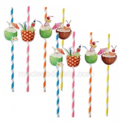 8 pailles tropicales