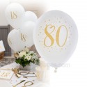 8 ballons anniversaire 80 ans