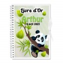 Livre d'or personnalisé panda branche