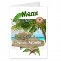 Menu retraite îles chapeau homme