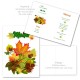 Menu feuilles d'automne vierge ou personnalisé