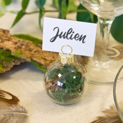 Boule de noël porte-noms