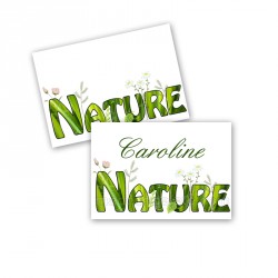 Porte-noms mot nature (lot de 10)