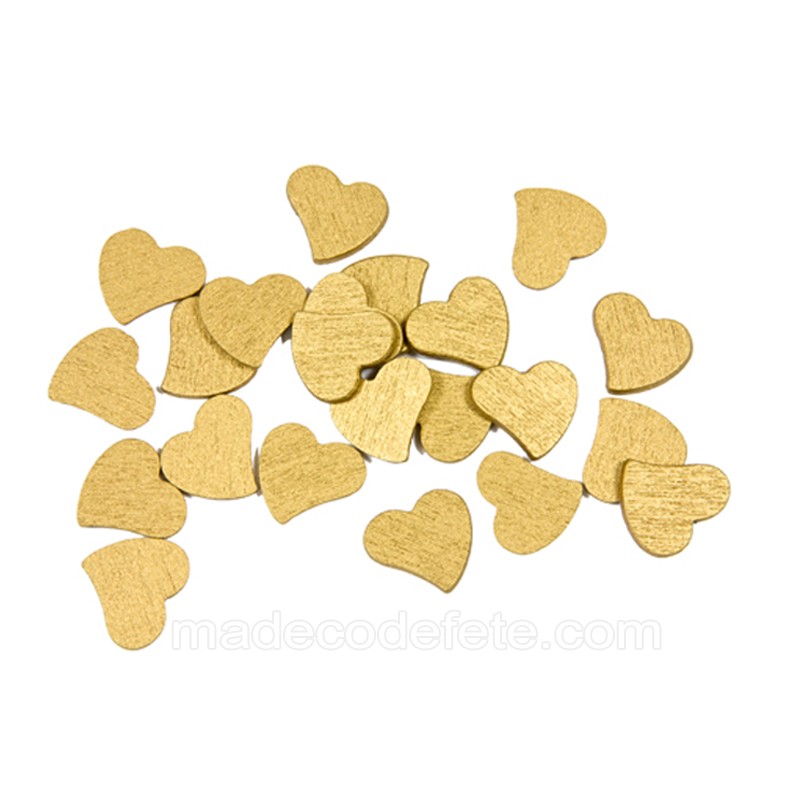 Cœurs En Bois Blanc 3 Cm - Lot De 100, Pour Décoration De Mariage, Loisirs Créatifs, Scrapbooking - 10