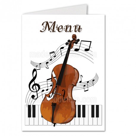 Menu musique violon