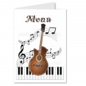 Menu musique guitare acoustique