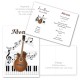 Menu guitare acoustique vierge ou personnalisé