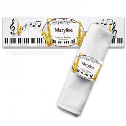 Porte serviette musique saxo