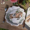 Assiette cheval hippique (lot de 10)