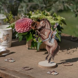 Décor de table cheval hippique