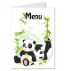 Menu petit panda joueur