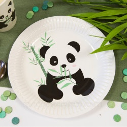 Assiette petit panda (lot de 6)