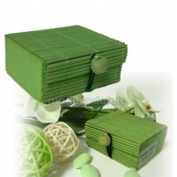 Boîte dragées bambou vert